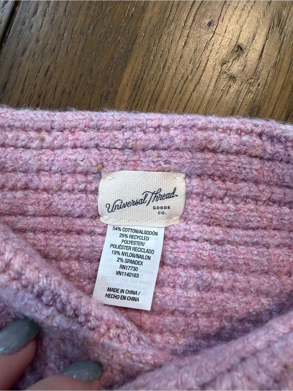Universal Thread Light Pink Twist Knit Headband - Picture 2 of 5